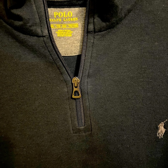 Polo Ralph Lauren Men's Navy Zip-Up Sweater - Picture 4 of 6